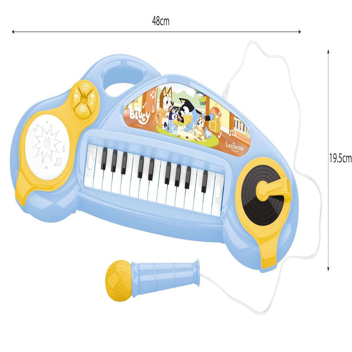 Lexibook Piano électronique pour enfants Bluey avec effets lumineux