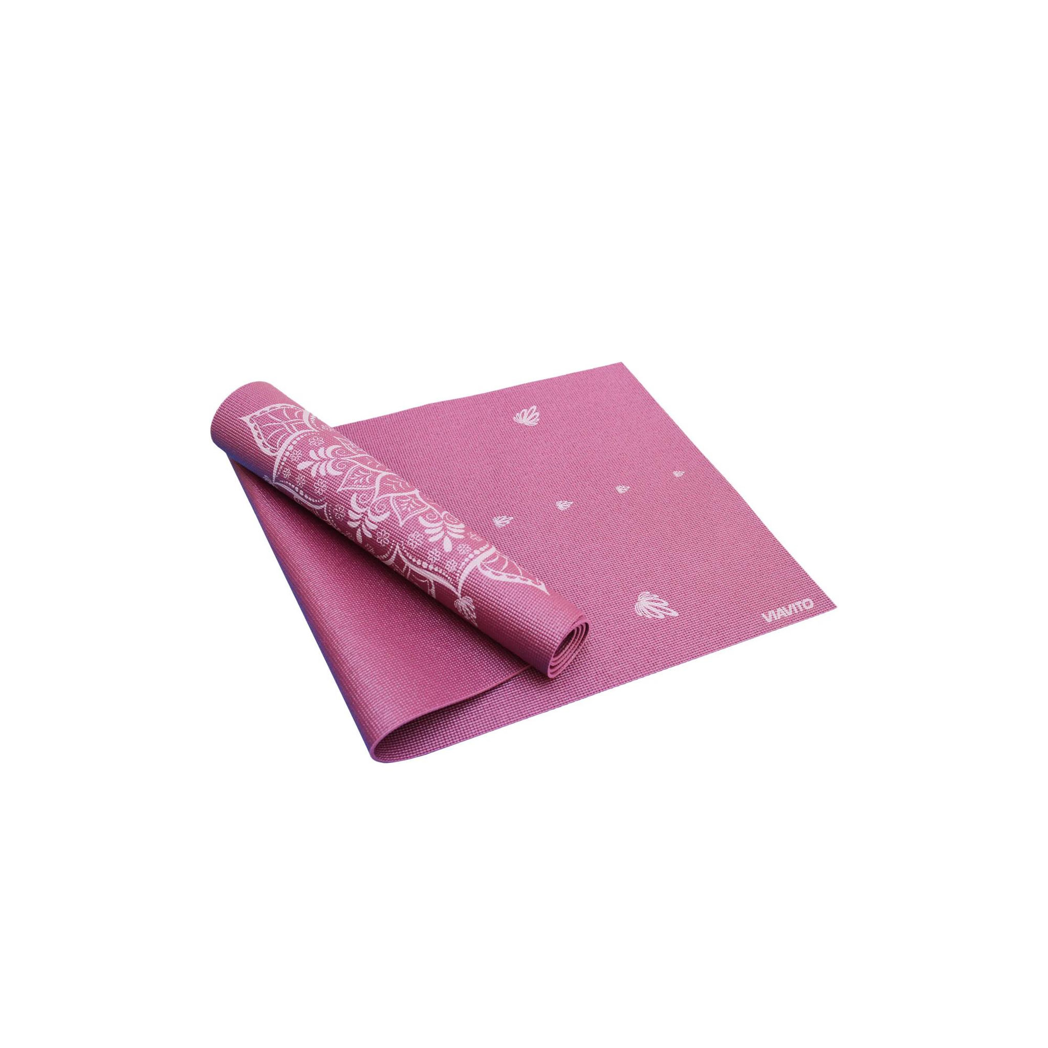 Voir la diapositive 5 : VIAVITO Tapis de yoga et de fitness - viavito - 4mm - avec sangle de transport - violet
