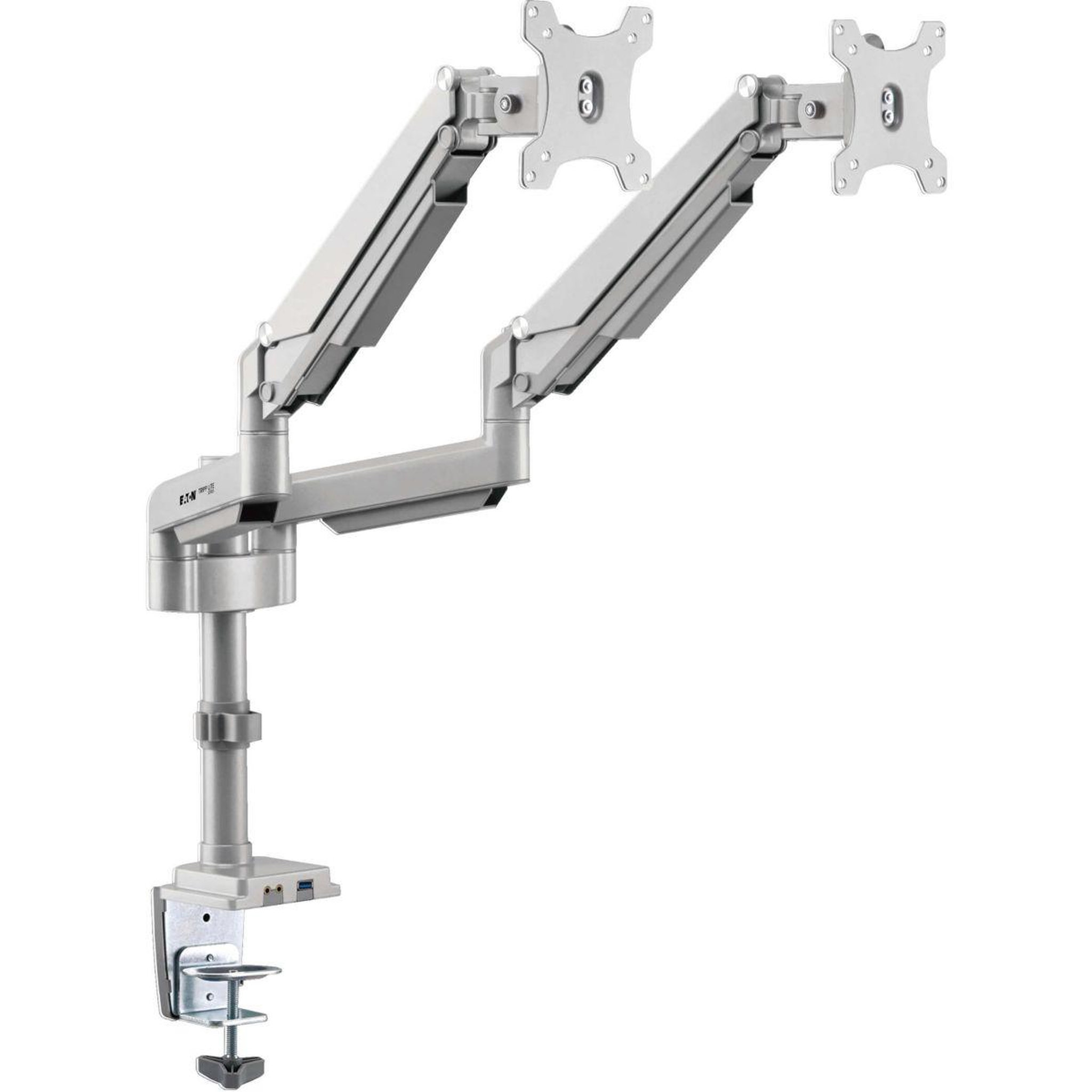 Eaton Support ordinateur portable 2 écrans bras flexible en aluminium 1 po