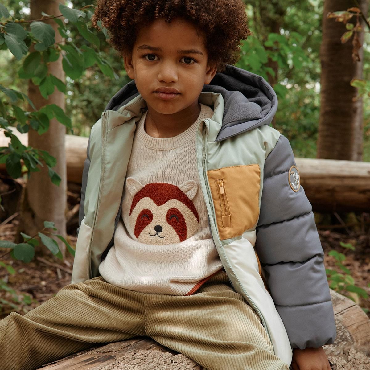 Petit Béguin Doudoune enfant imperméable doublée polaire avec capuche Boavista