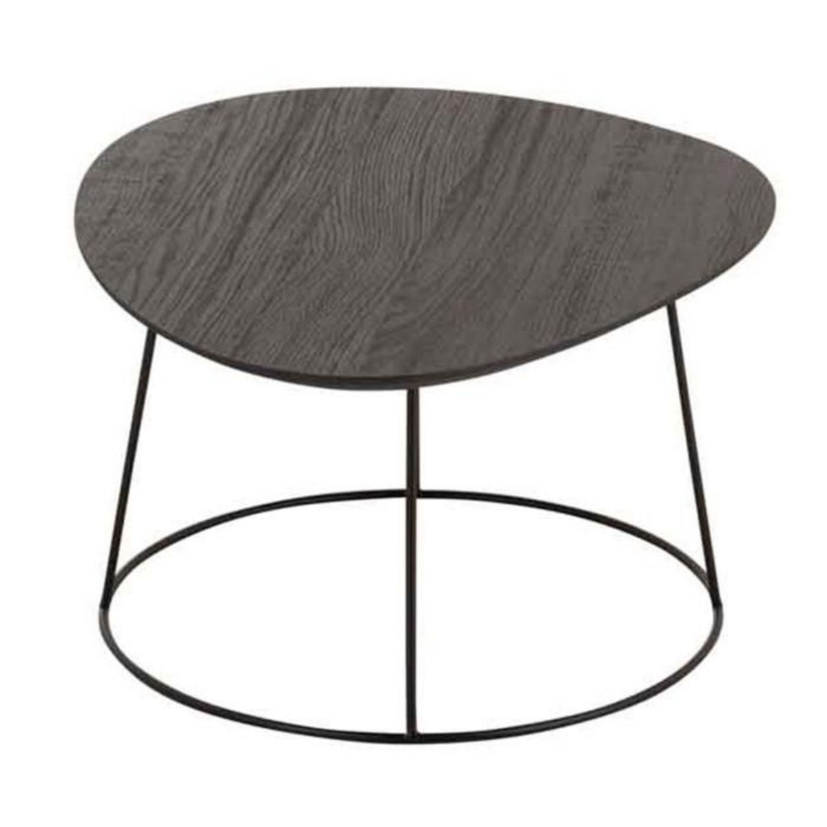 Paris Prix Table d'Appoint Design  Mesla  69cm Marron Foncé