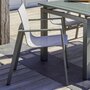 Voir la diapositive 4 : Paris Prix Lot de 2 Fauteuils de Jardin Empilables  Miami  84cm Kaki
