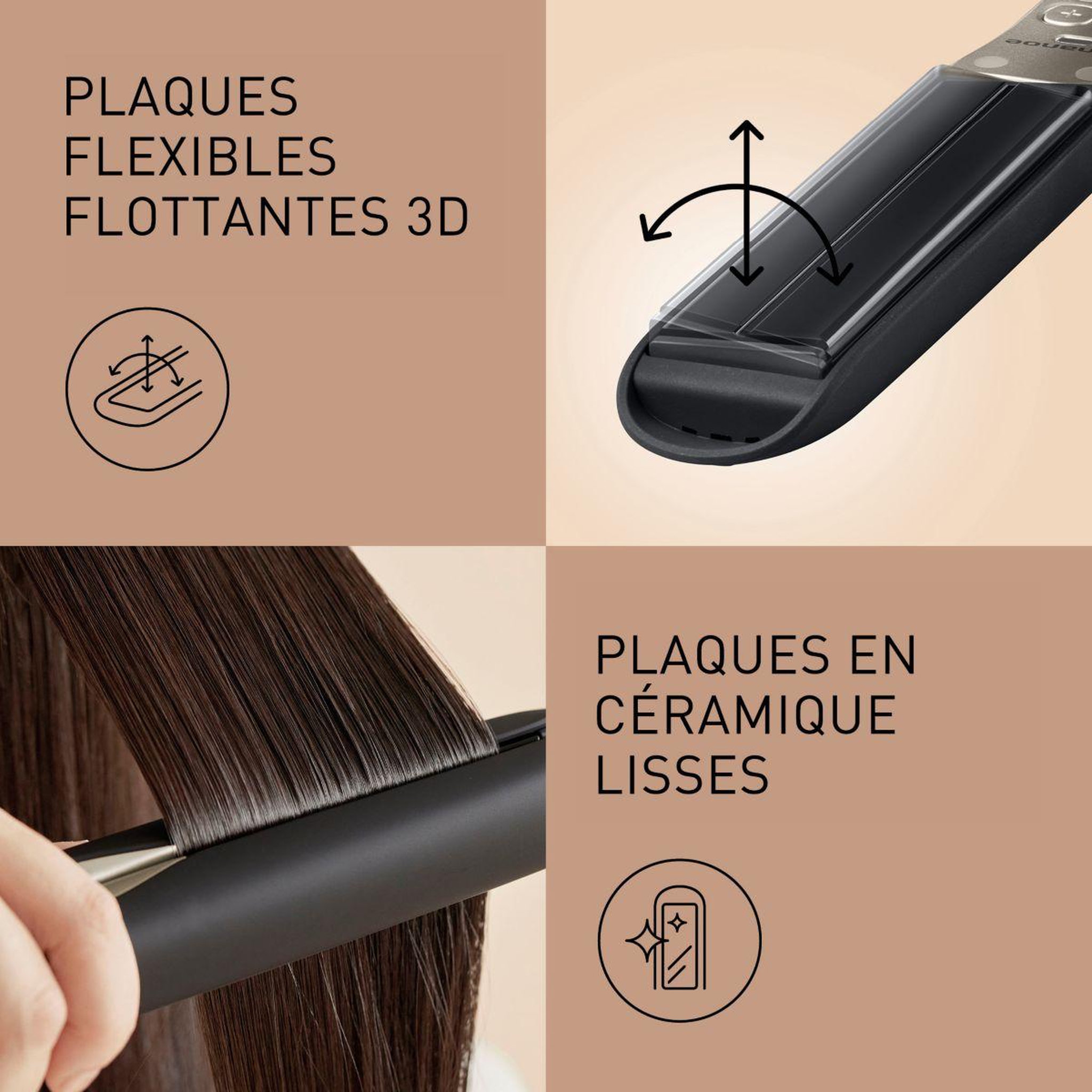 Voir la diapositive 4 : PANASONIC Lisseur EH-HS0E-K825
