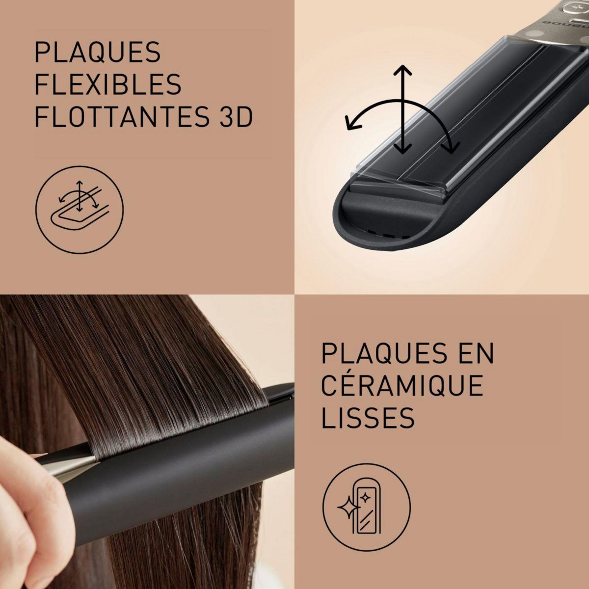 PANASONIC Lisseur EH-HS0E-K825