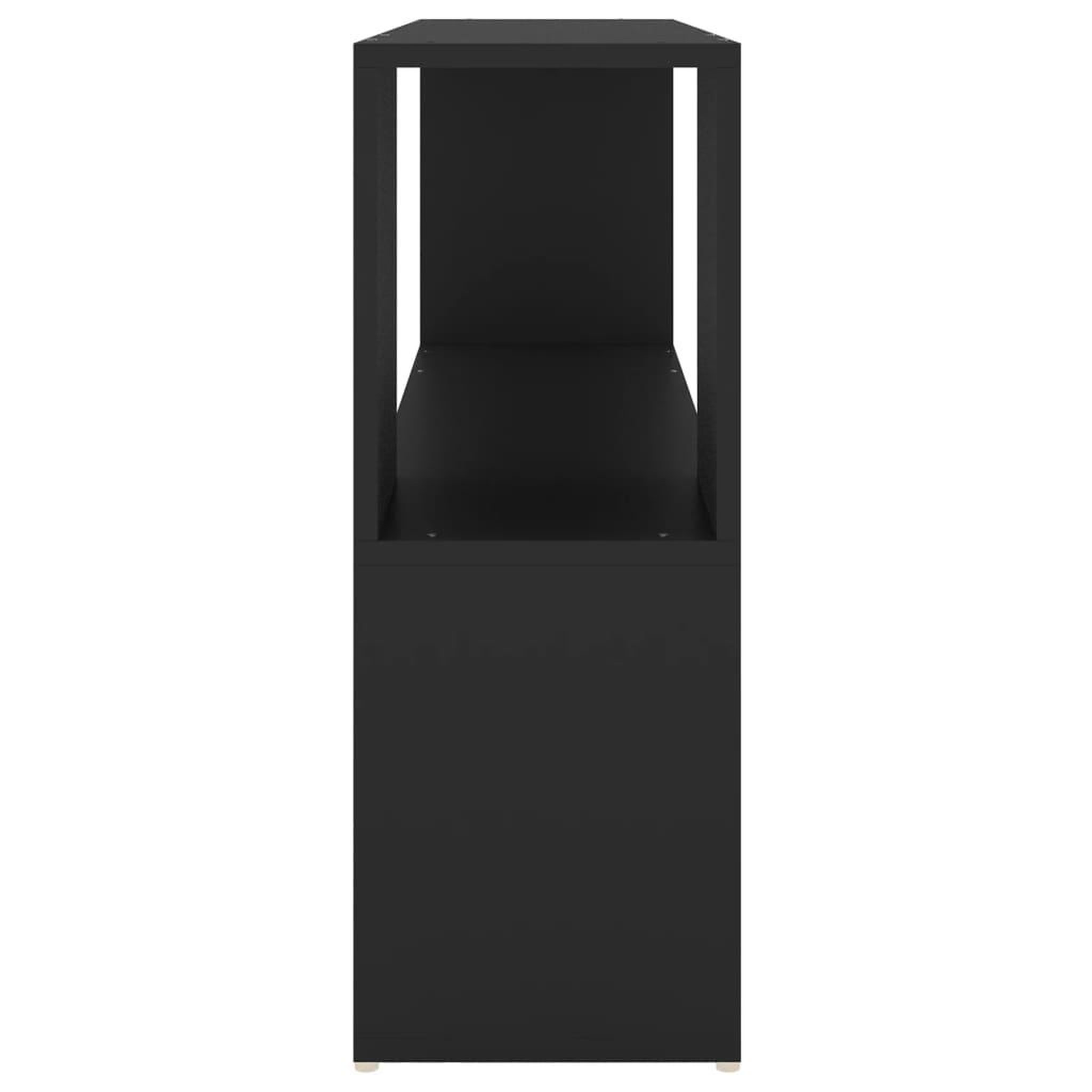Voir la diapositive 4 : VIDAXL Bibliotheque Noir 100x24x63 cm Bois d'ingenierie