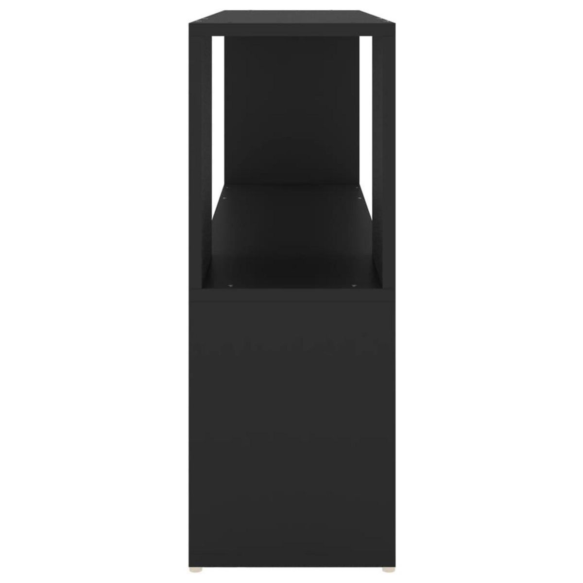 VIDAXL Bibliotheque Noir 100x24x63 cm Bois d'ingenierie