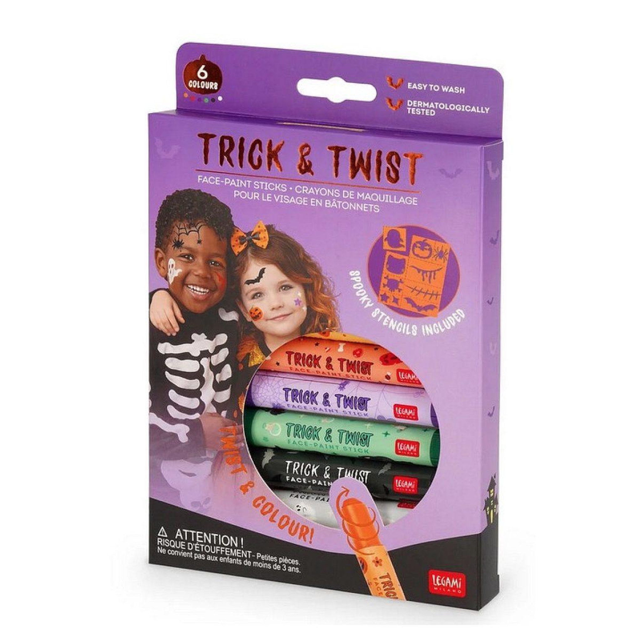 LEGAMI Set de 6 crayons de maquillage - trick  and  twist