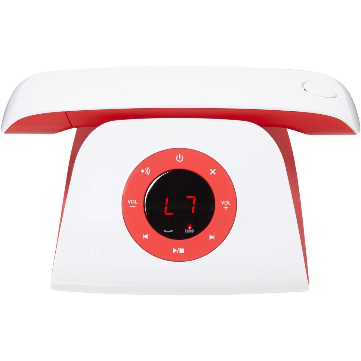 ESSENTIEL B Téléphone sans fil Comeback Solo Rouge