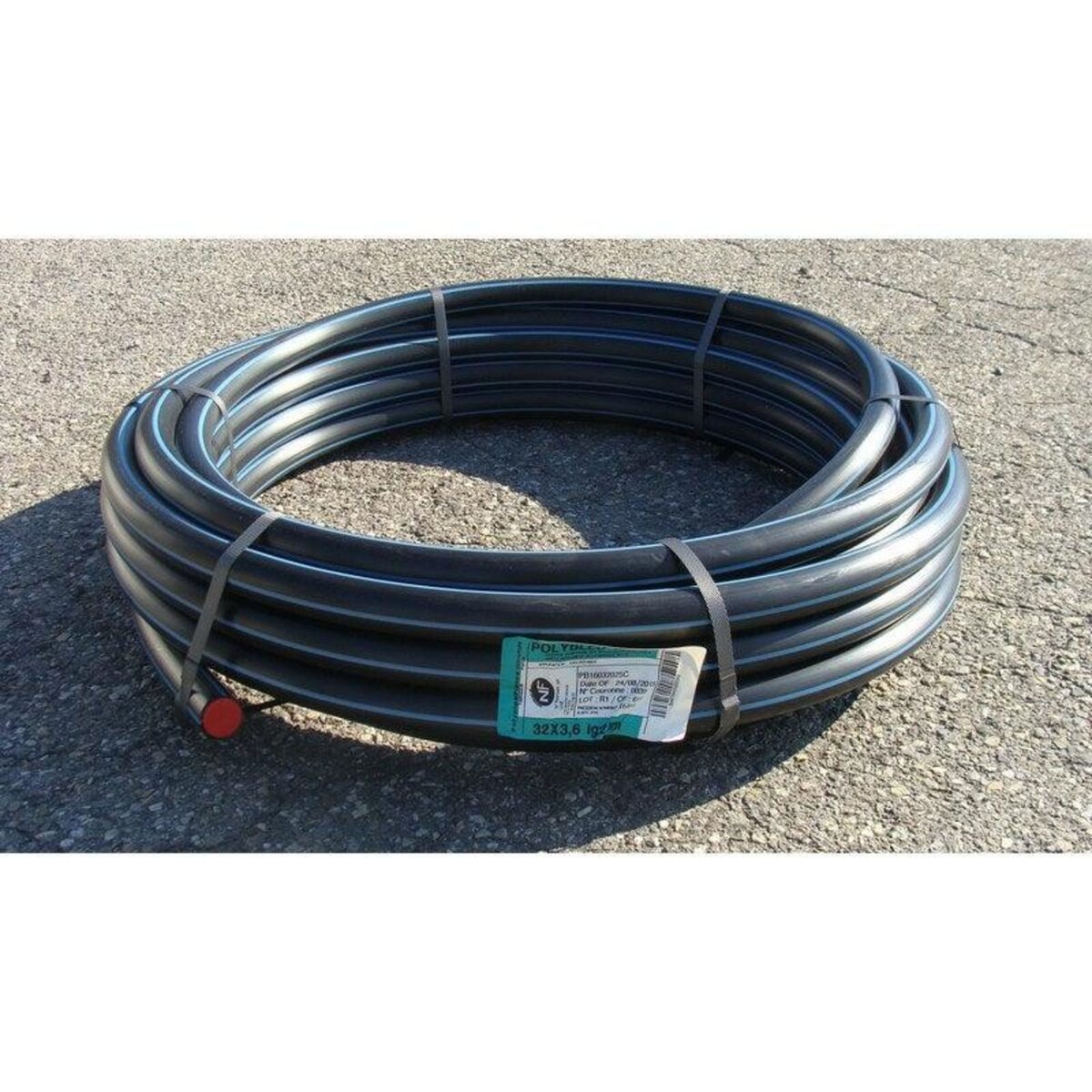 CENTRALE BRICO Tube D'Alimentation Polyéthylène, Diam.24.8 X 32 Mm, En Couronne De 25 M