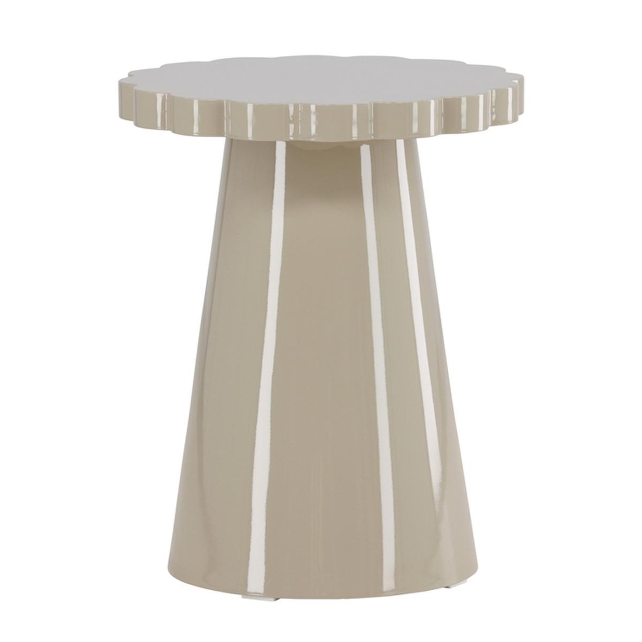 Paris Prix Table d'appoint design  krull  55cm beige laqué