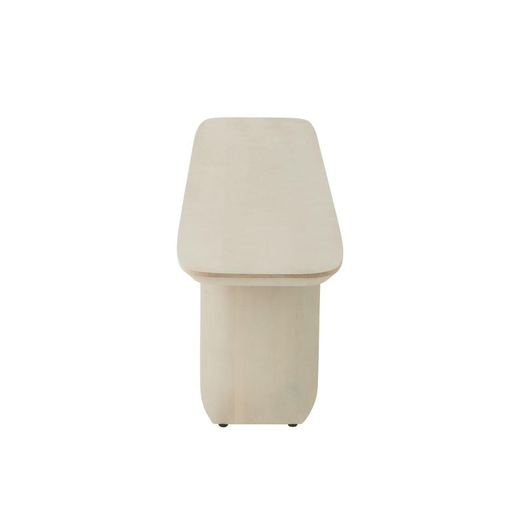 Voir la diapositive 3 : J-LINE Banc en bois  william  190cm blanc