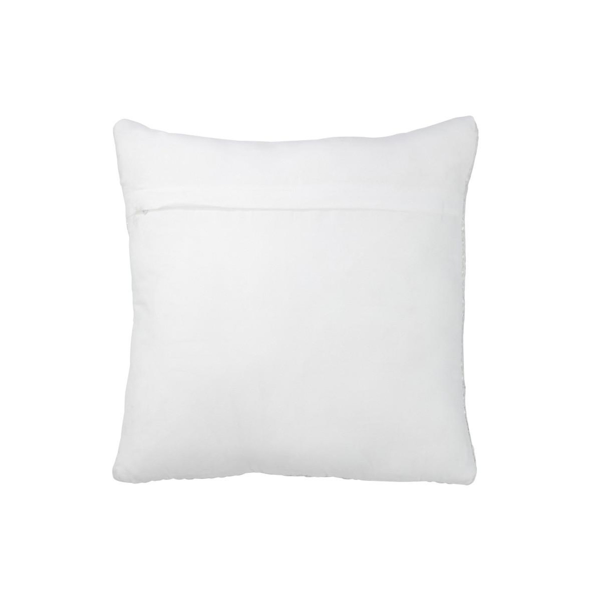 Voir la diapositive 2 : J-LINE Coussin déco  métallic  45x45cm argent