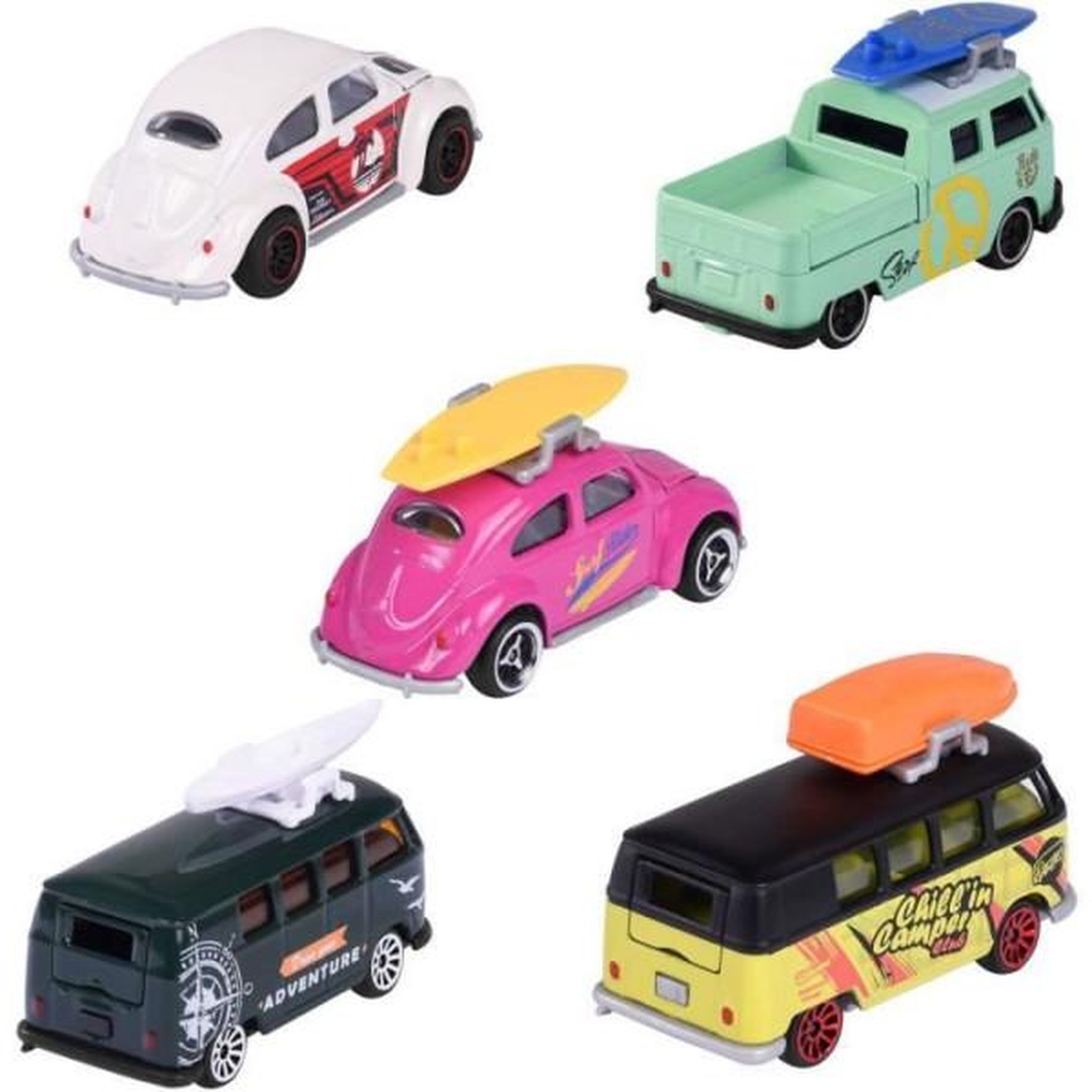 Voir la diapositive 2 : Majorette Voitures Majorette Volkswagen The Originals Giftpack 5 pièces