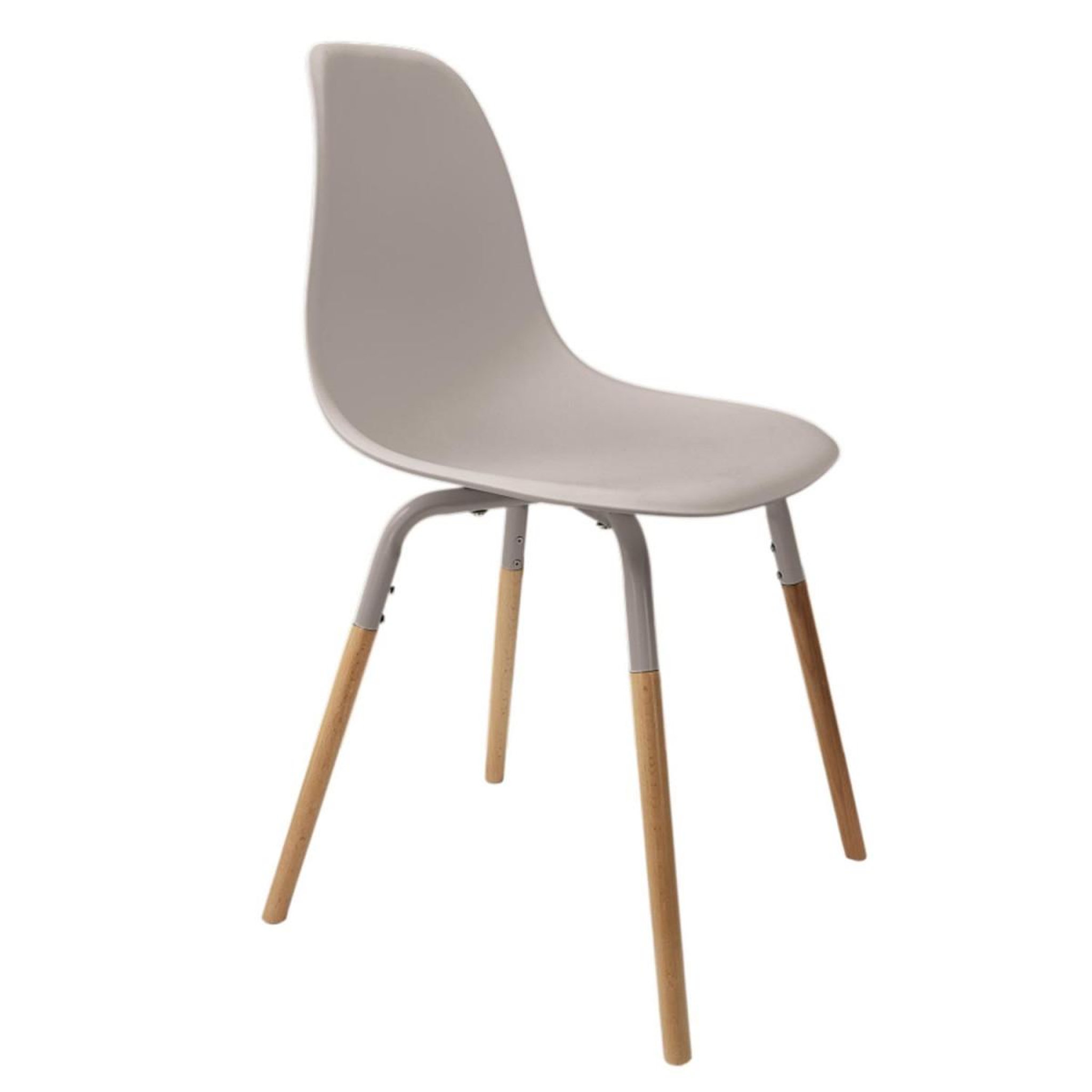 Voir la diapositive 2 : The Home Deco Factory Lot de 4 chaises  phenix  85cm taupe