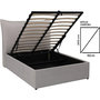 Voir la diapositive 3 : Habitat et Jardin Lit coffre double  Megeve  160 x 200 cm - Gris
