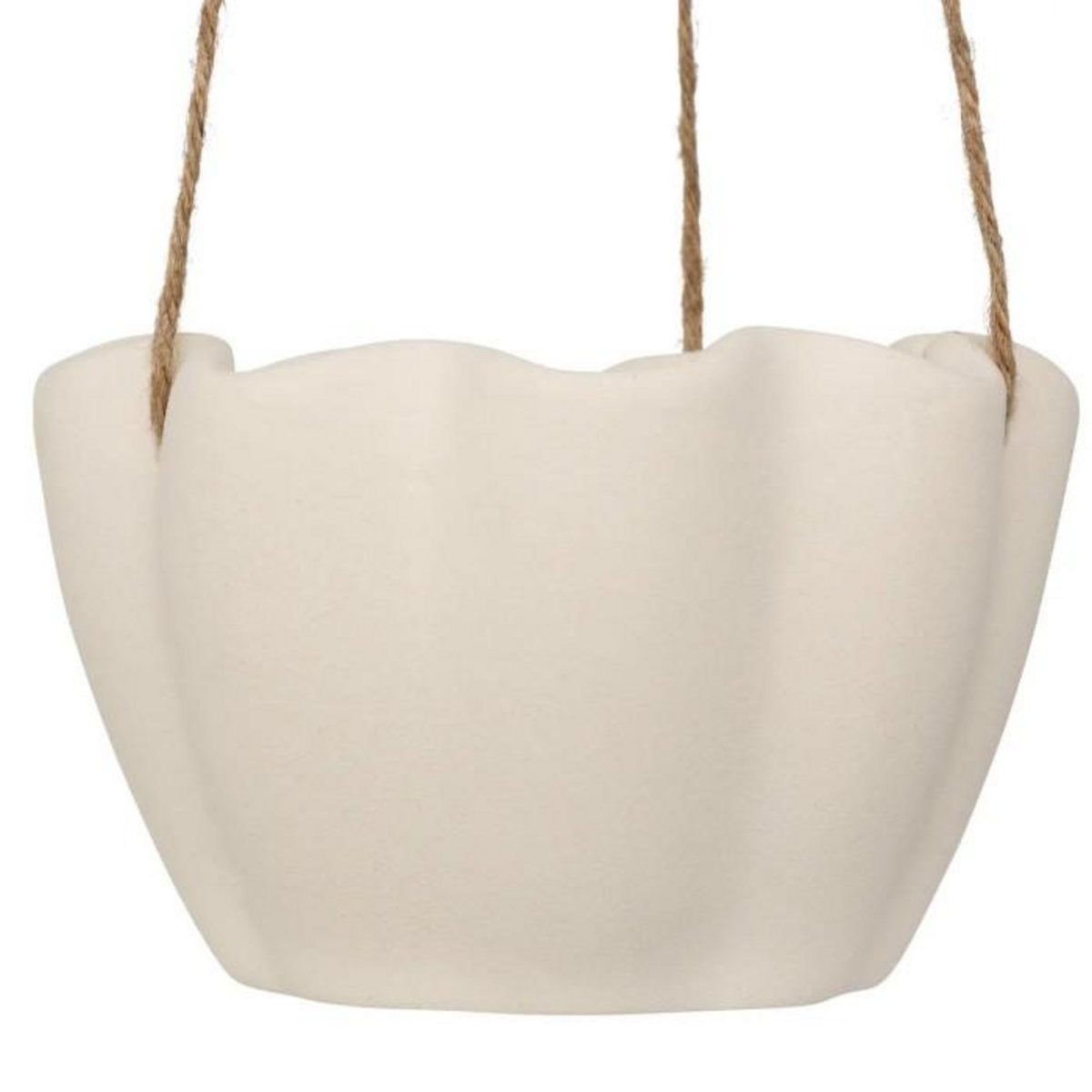 ATMOSPHERA Cache-Pot Suspendu  Wild Romance  17cm Blanc