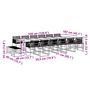 Voir la diapositive 6 : VIDAXL Ensemble a manger de jardin 17 pcs noir resine tressee