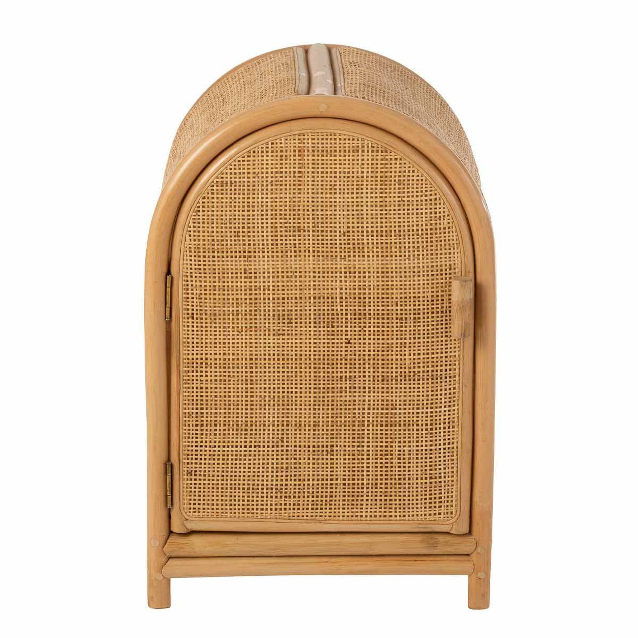 Voir la diapositive 2 : Paris Prix Étagère 1 porte en rotin  ellen  60cm naturel