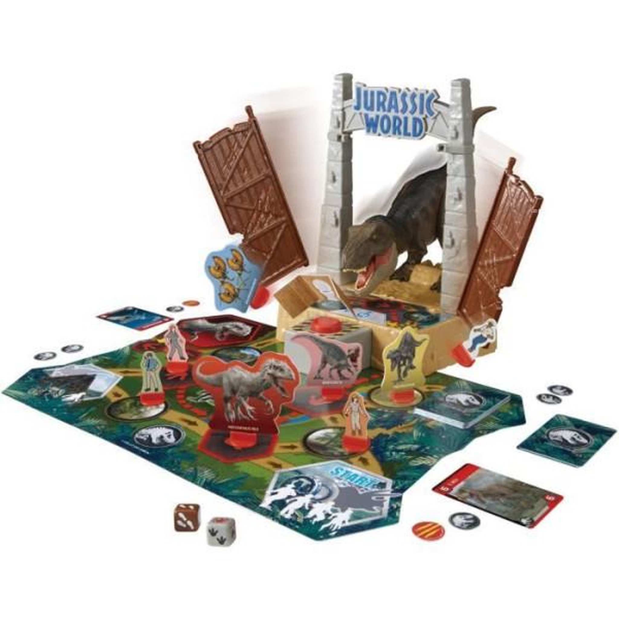 Voir la diapositive 2 : EPOCH Jeu de société avec figurine T-Rex - EPOCH - Jurassic World T-Rex Escape