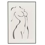 Paris Prix Cadre Photo  Femme qui Dessine  60x90cm Blanc