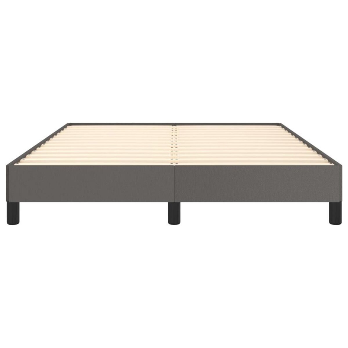 VIDAXL Cadre de lit sans matelas gris 140x200 cm similicuir
