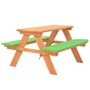 VIDAXL Table de pique-nique pour enfants avec bancs 89x79x50 cm Sapin