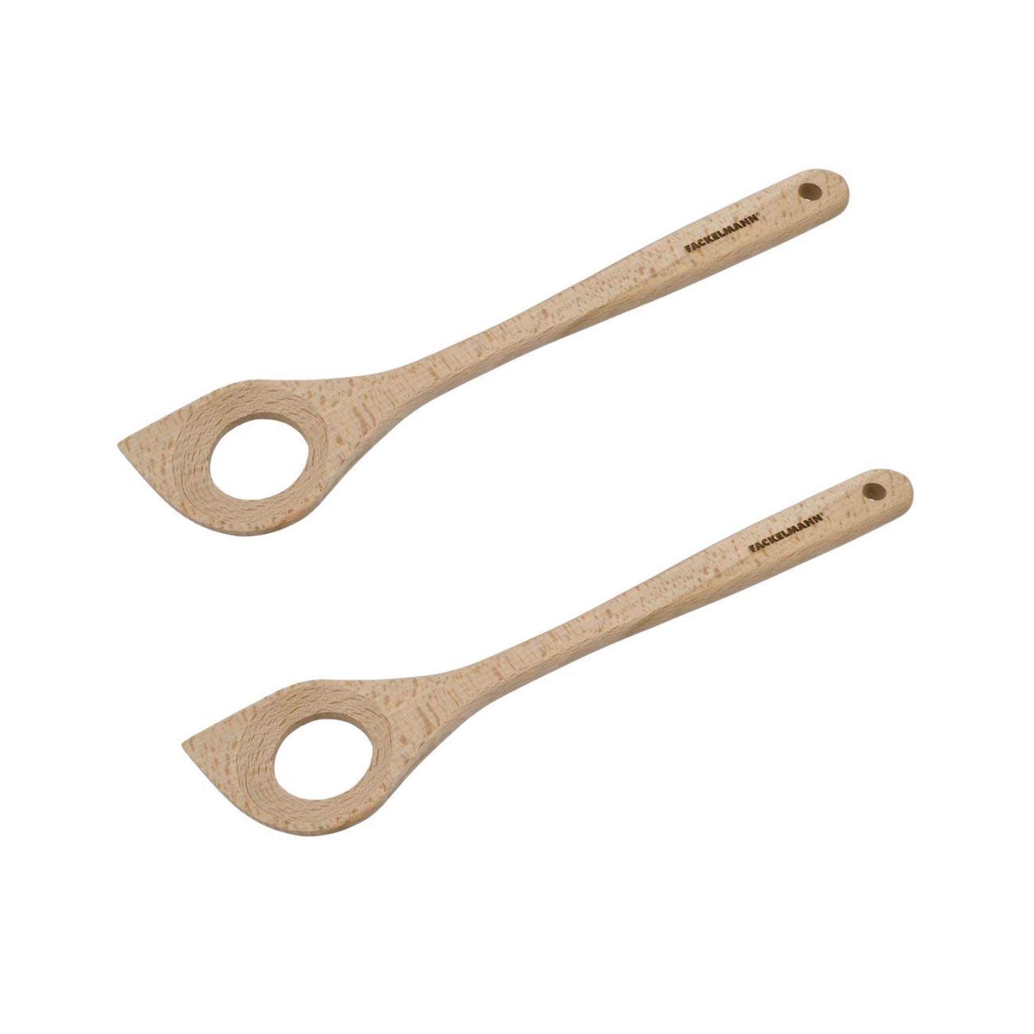 Fackelmann Ensemble de 2 cuillères de cuisine à risotto en bois fsc fackelmann