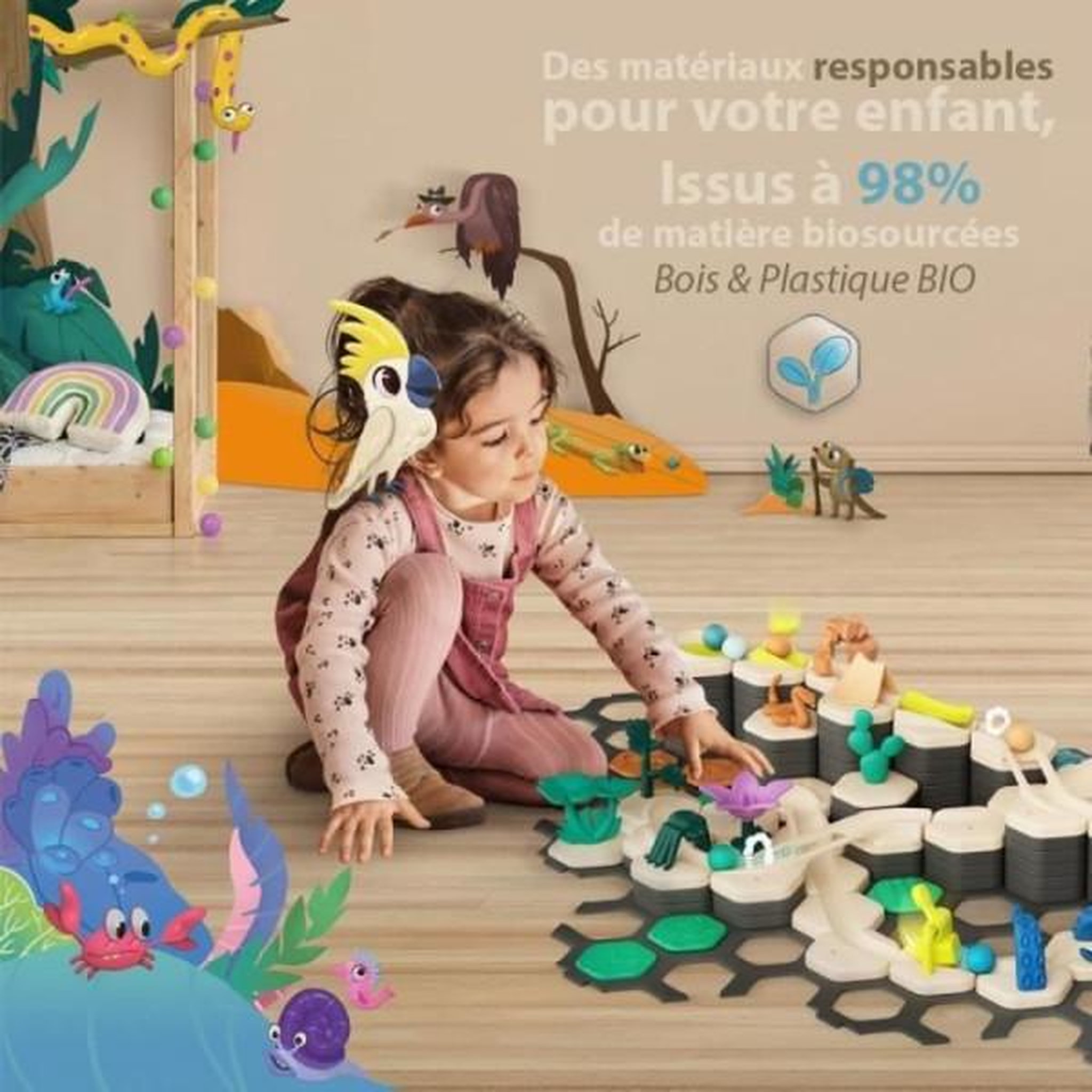 Voir la diapositive 5 : RAVENSBURGER Gravitrax junior - starter set xxl my planet 184 pieces - circuit de billes - jeu de construction créatif - des 3 ans -