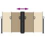 Voir la diapositive 5 : VIDAXL Auvent lateral retractable beige 120x600 cm