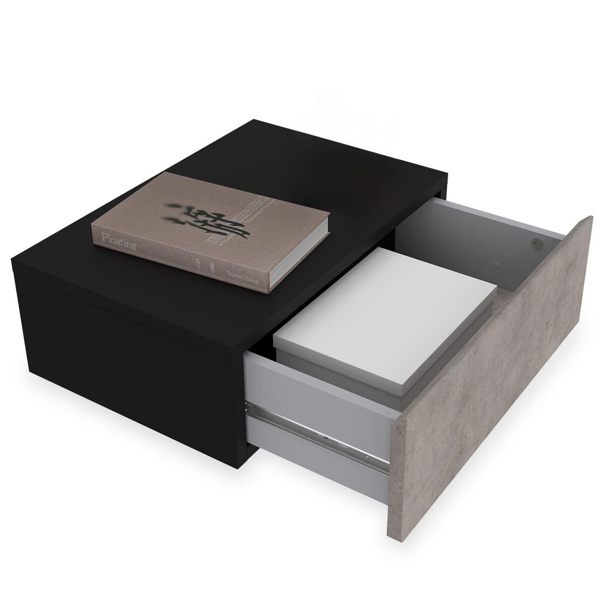 IDIMEX Chevet suspendu OCEANE, en bois