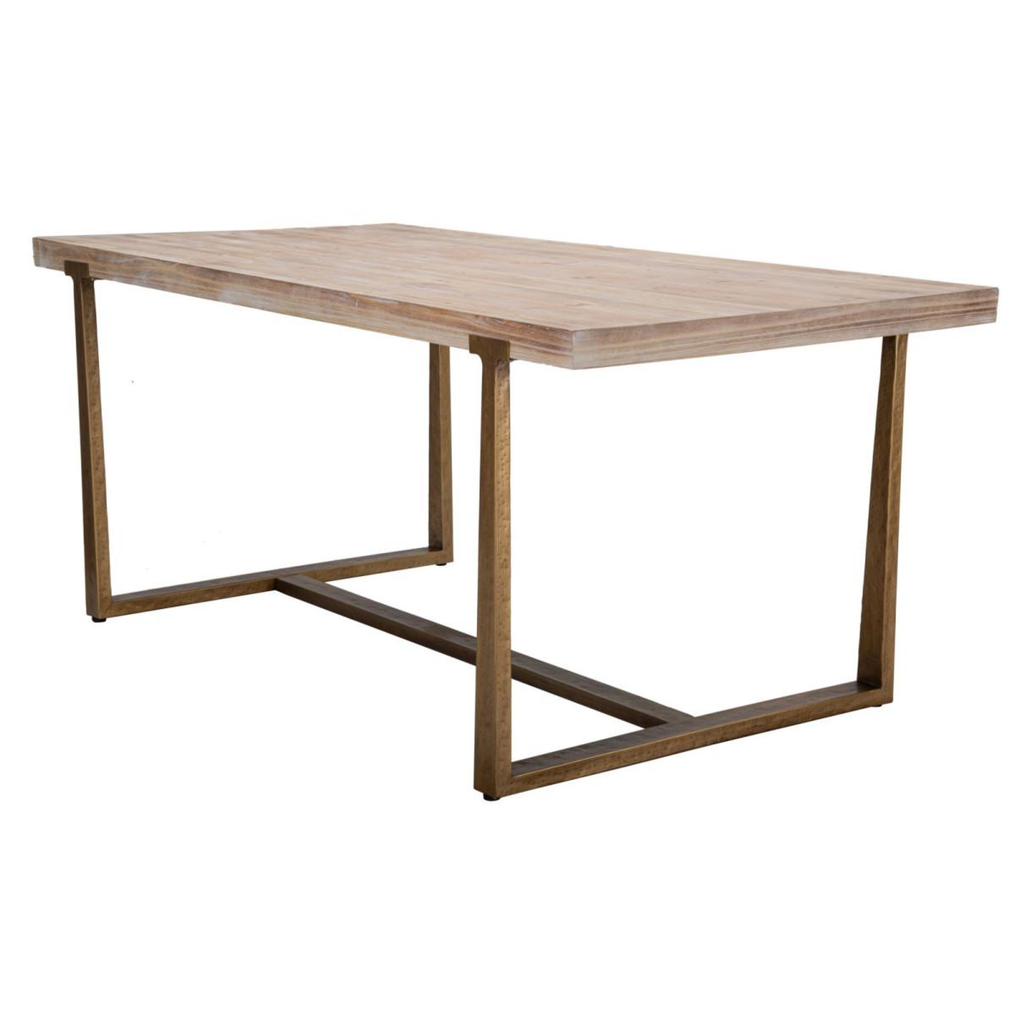Voir la diapositive 3 : Paris Prix Table à manger effet bois  ankara  180cm naturel