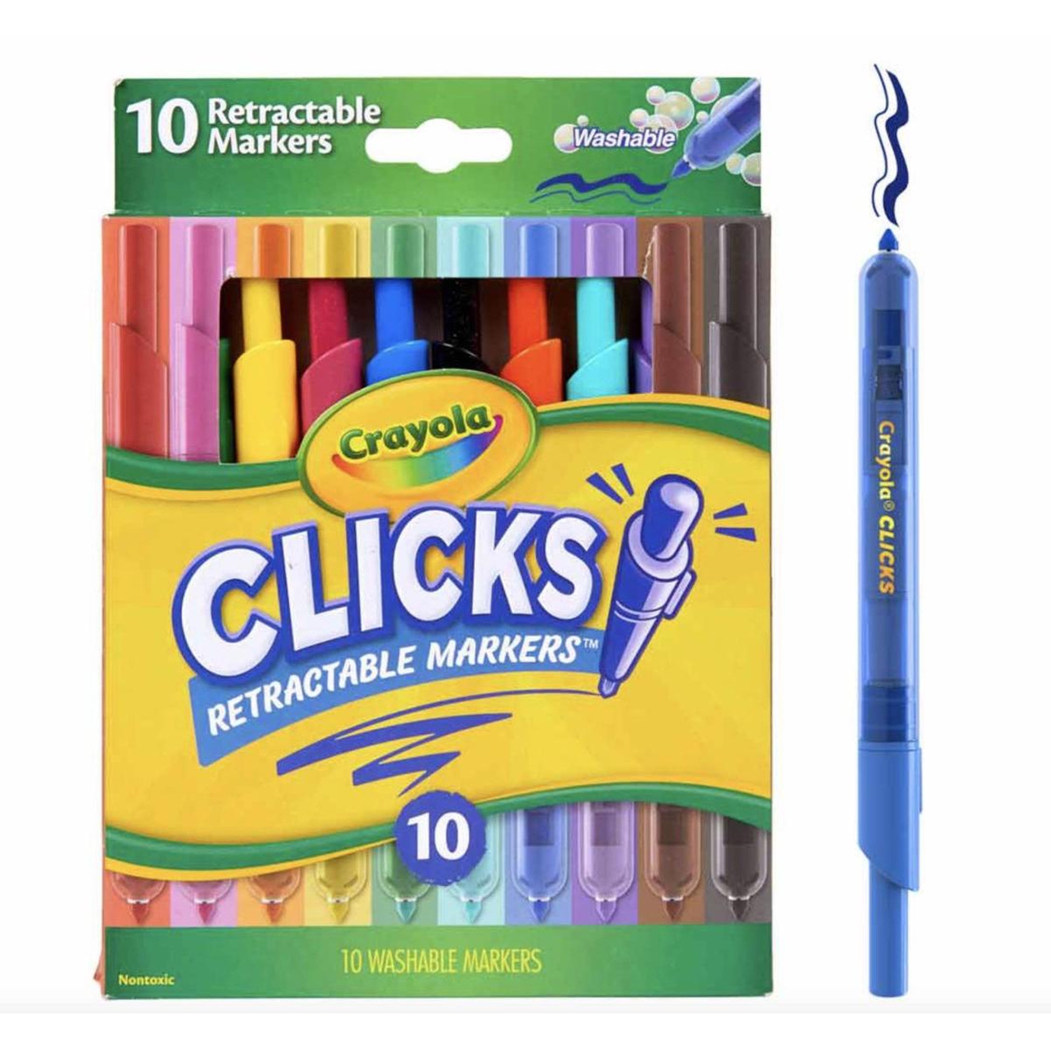 Crayola Marqueurs Clicks retractables 10 pcs
