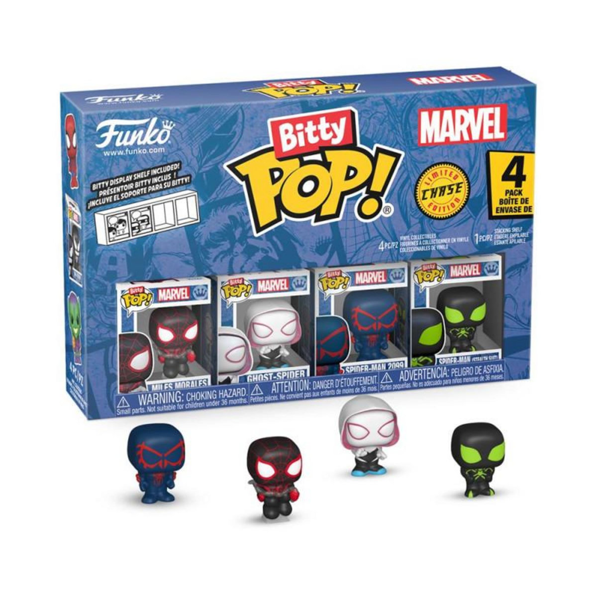 Funko Pack 4 Figurines Funko Bitty Pop Spider Man Miles Morales