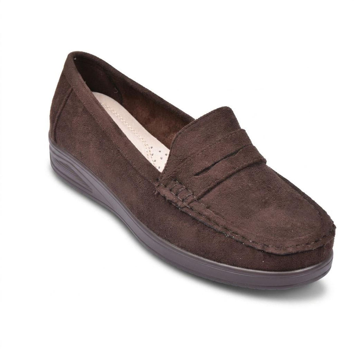 OZABI OZABI Mocassins Femme Penny Loafer Daim Confort