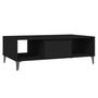 Voir la diapositive 2 : VIDAXL Table basse noir 103,5x60x35 cm bois d'ingenierie