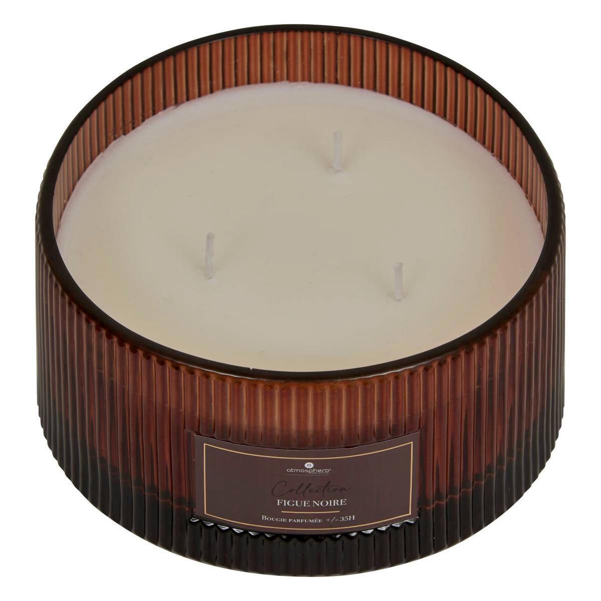 Voir la diapositive 2 : ATMOSPHERA Bougie parfumée en verre  albie  635g figue noire