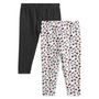 Voir la diapositive 2 : IN EXTENSO Lot de 2 leggings long bébé fille