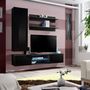 Voir la diapositive 2 : Paris Prix Meuble TV Mural Design  Fly XVIII  170cm Noir