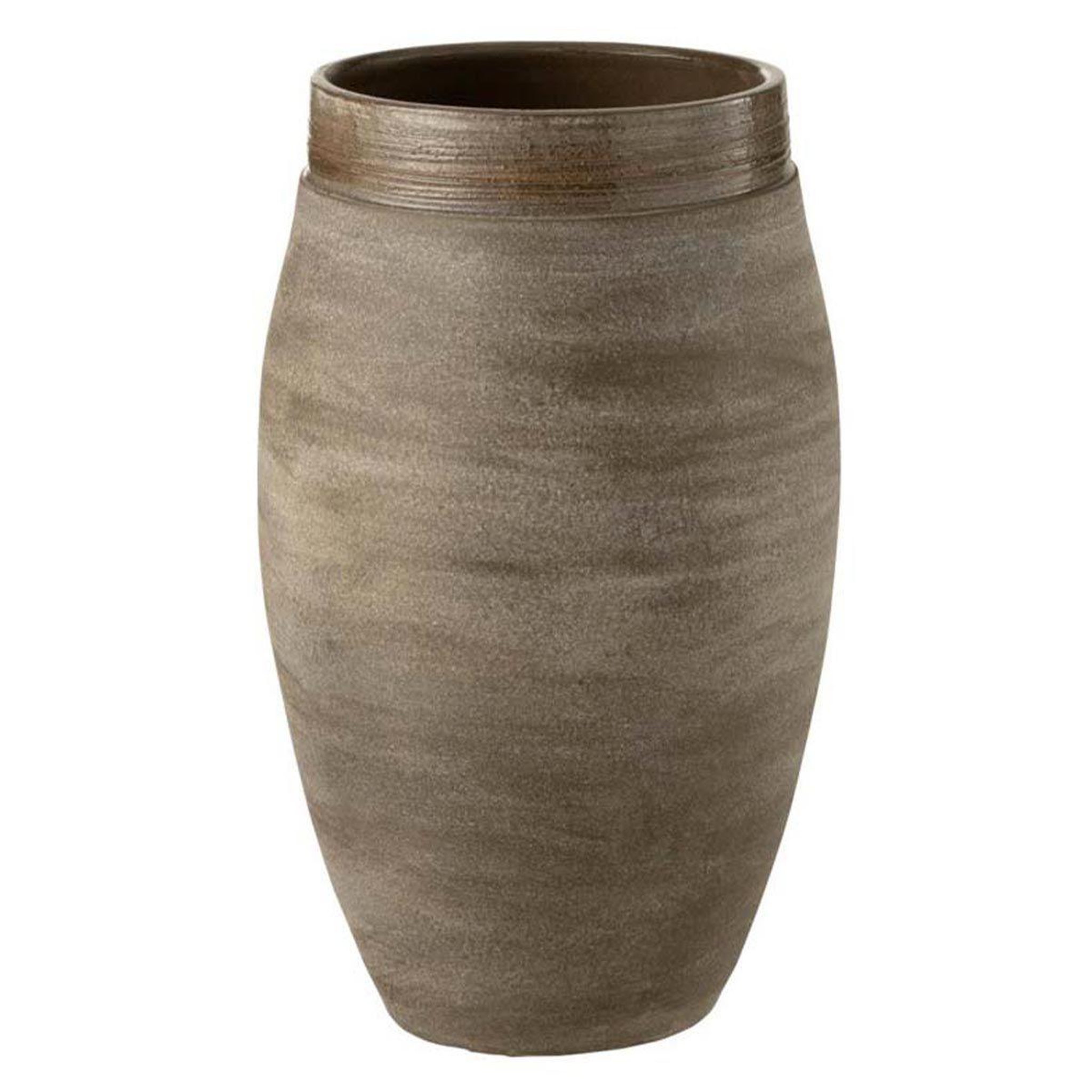 Voir la diapositive 1 : J-LINE Vase Déco en Céramique  Keramiek  37cm Marron
