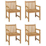 Voir la diapositive 3 : VIDAXL Ensemble a manger de jardin 5 pcs Bois de teck massif