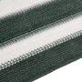 Voir la diapositive 5 : VIDAXL Filet brise-vue vert et blanc 1,5x50 m PEHD 75 g/m²