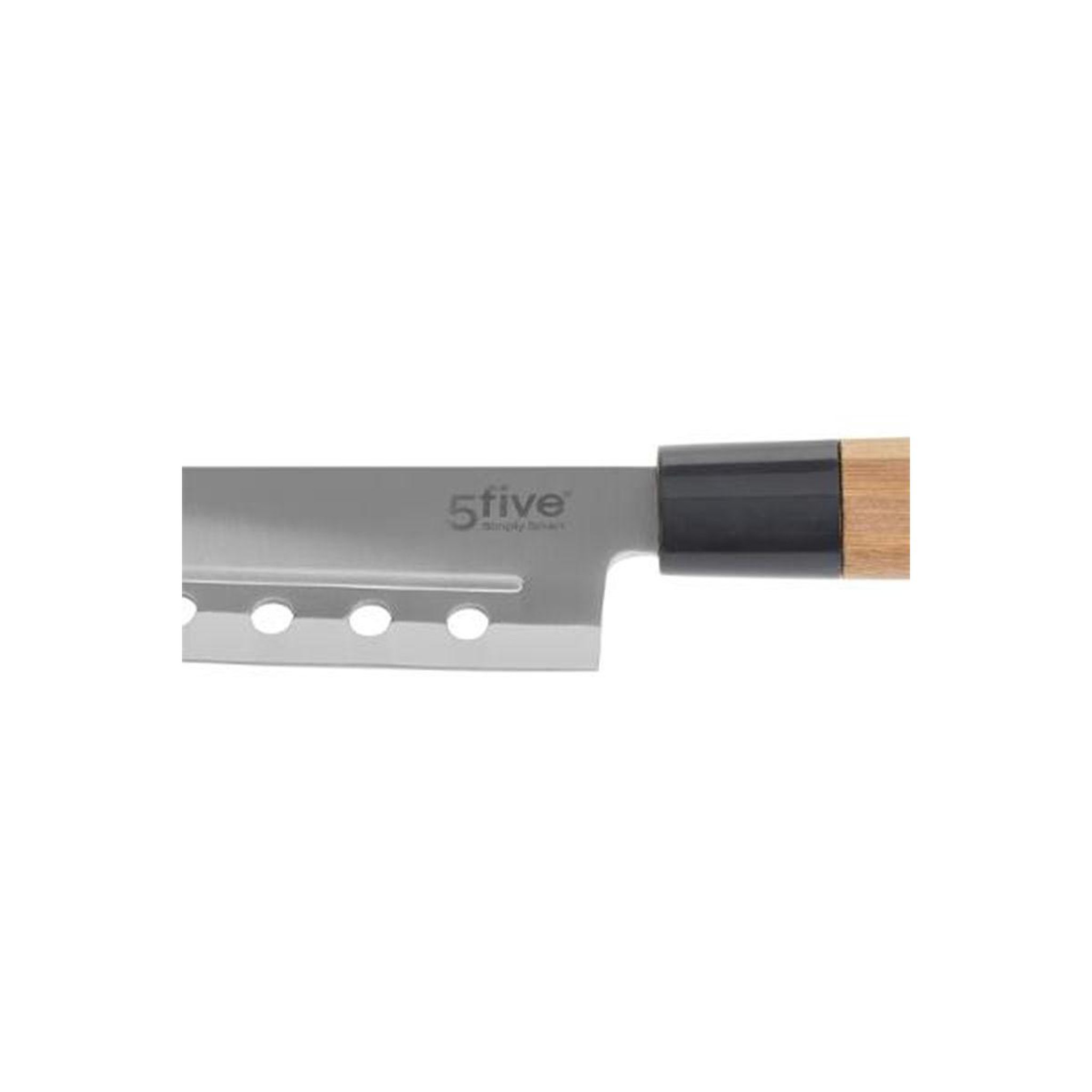 Voir la diapositive 3 : FIVE Couteau santoku en bambou  java  30cm naturel