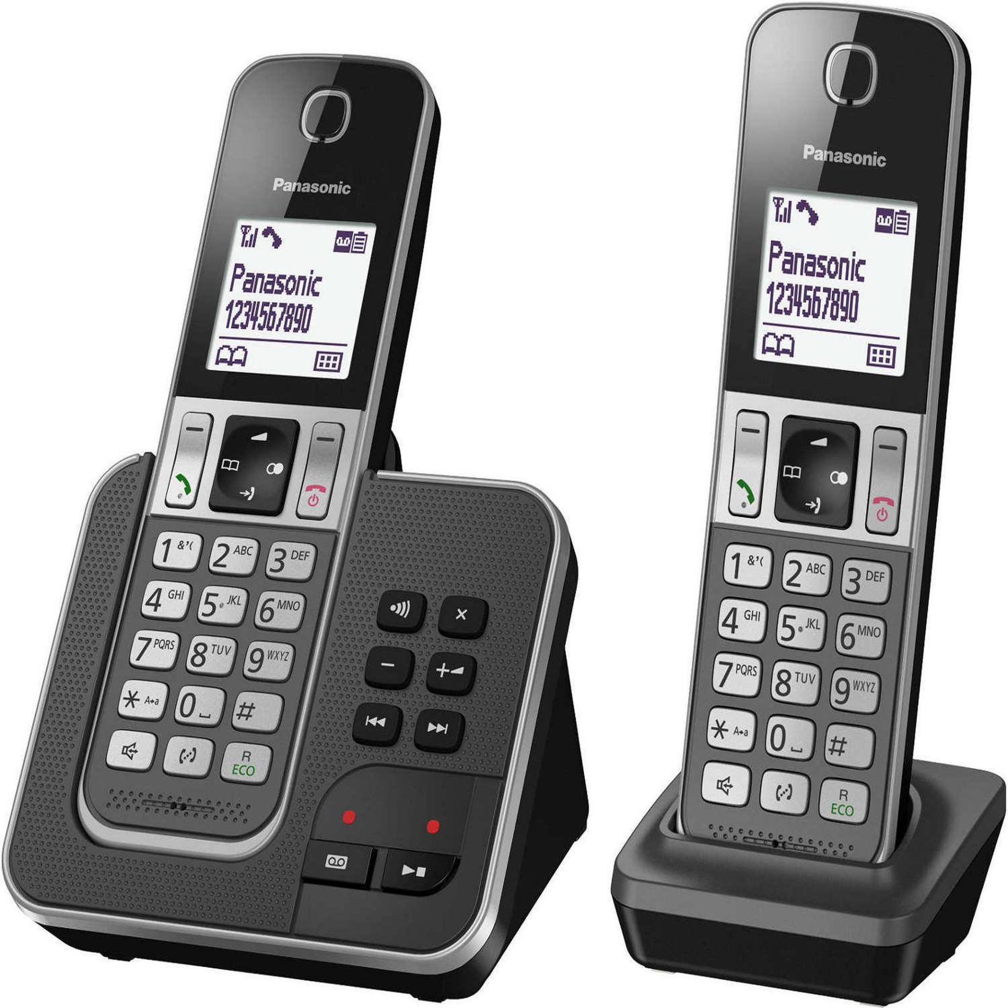 PANASONIC Téléphone sans fil duo dect avec répondeur - kxtgd322frg