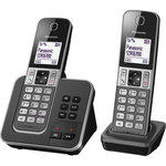 PANASONIC Téléphone sans fil duo dect avec répondeur - kxtgd322frg