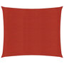Voir la diapositive 2 : VIDAXL Voile d'ombrage 160 g/m^2 Rouge 4,5x4,5 m PEHD