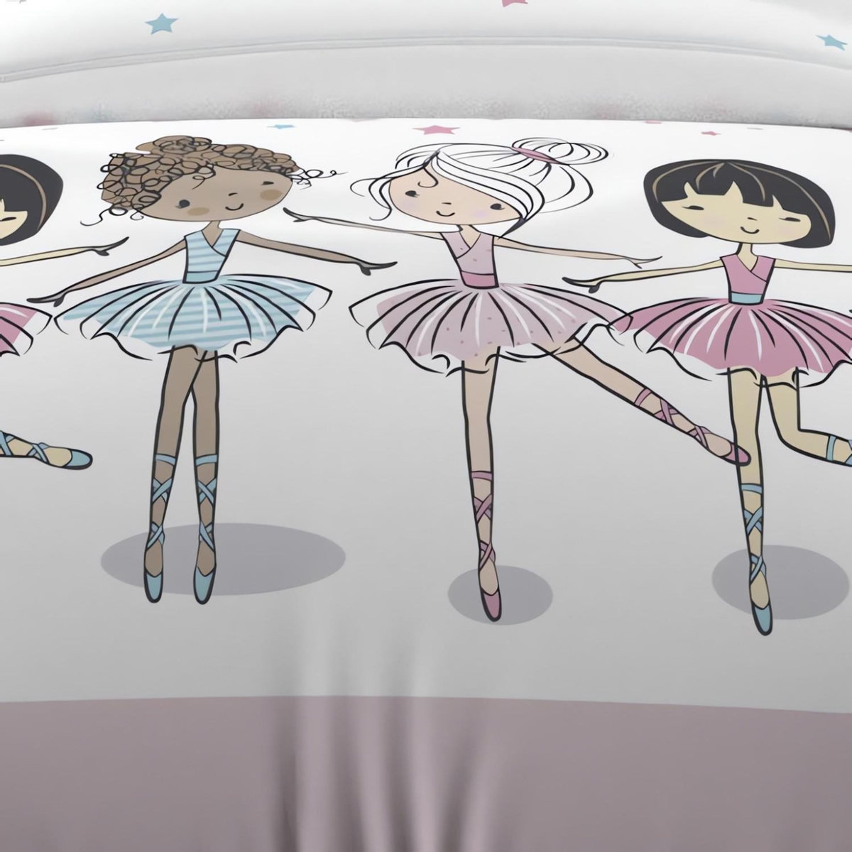 SOLEIL D'OCRE Parure housse de couette DANSEUSES, 100% coton 57 fils/cm2, par Soleil d'Ocre