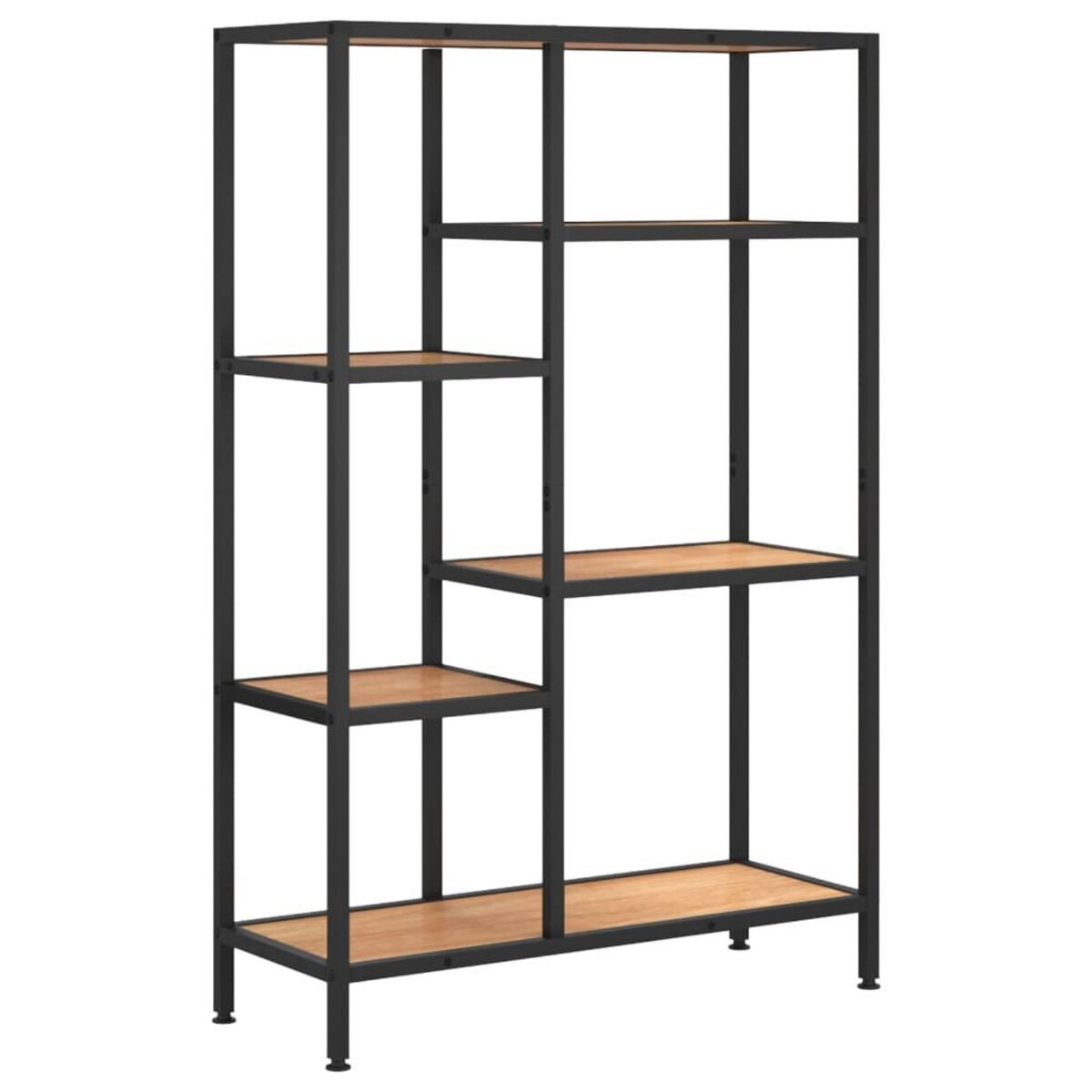 VIDAXL Etagere a livres 80x30x120 cm Acier et bois d'ingenierie