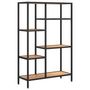 Voir la diapositive 2 : VIDAXL Etagere a livres 80x30x120 cm Acier et bois d'ingenierie