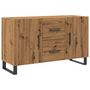 Voir la diapositive 2 : VIDAXL Buffet chene artisanal 100x36x60 cm bois d'ingenierie