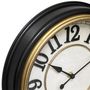 Voir la diapositive 2 : ATMOSPHERA Horloge Murale Vintage  Nell  29cm Noir